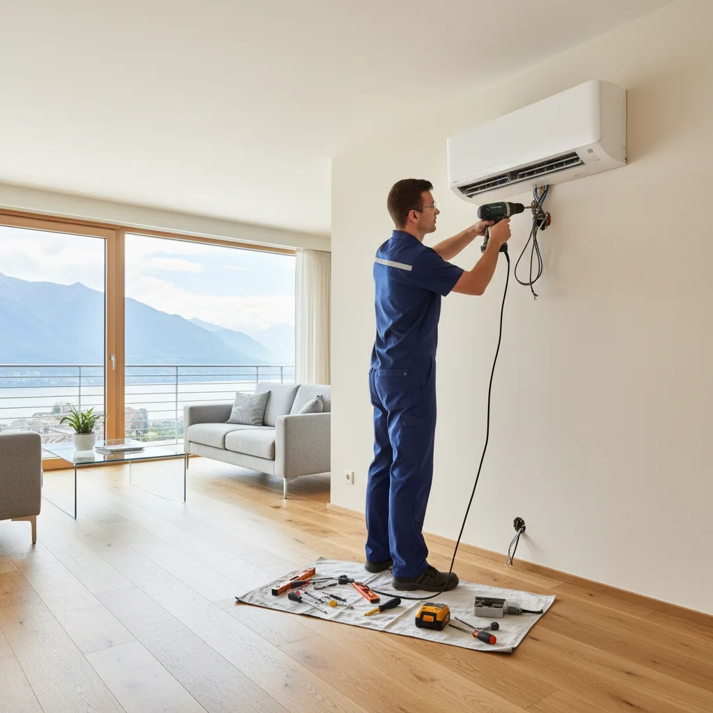 Klimaanlage Installation durch zertifizierten Techniker in Zürich